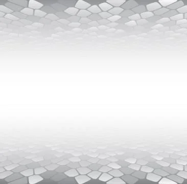 Abstract white and grey perspective background. Illustrazione stock