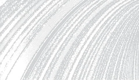 Abstract white and light grey curved lines texture background with diagonal Stock Illustration