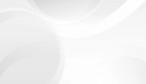 Abstract white and light grey background with soft curved lines and geometric Stock Illustration