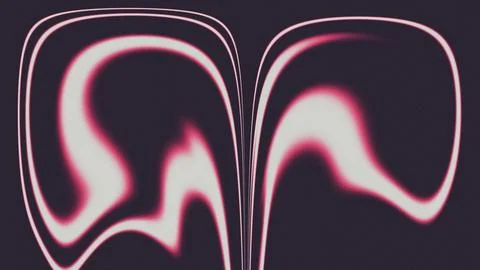 Abstract White and Pink Fluid Wave Background with Grainy Dark Texture Stock Illustration