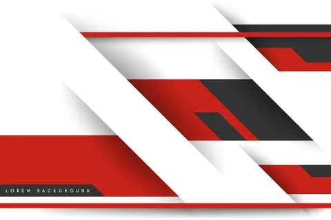 Abstract white and red simple background Stock Illustration