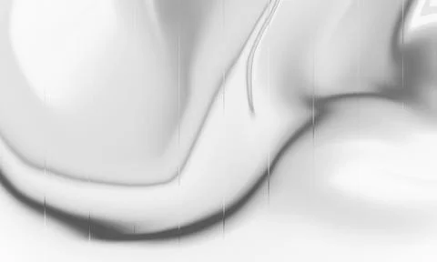 Abstract White and Silver Liquid Wave Background Stock Illustration