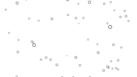 Abstract white animation featuring floating grey spheres and distorted lens.. 库存影片 335023168