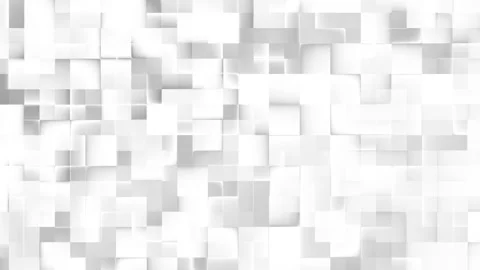 Abstract white background. Animation 3D Seamless geometric squares, minimalist Stock Footage 339474140