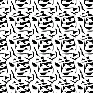 Abstract white background with black brush pattern Stock Illustration