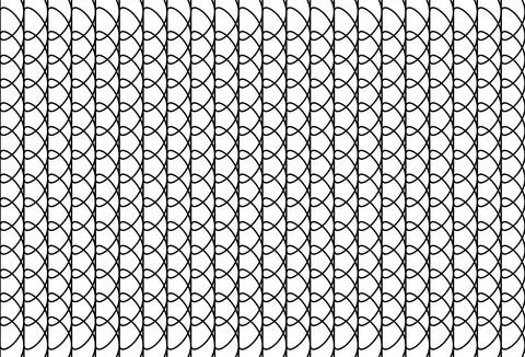 Abstract white background, black interlocking curved line texture, repetiti.. Stock Illustration