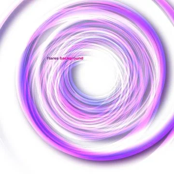 Abstract white background with blurred circular helix with space Stock Illustration