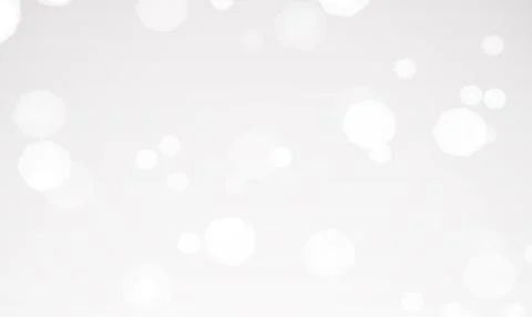 Abstract white background with bokeh lights effect Stock Illustration