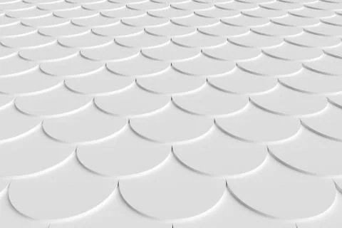 Abstract white background with circles Illustrazione stock