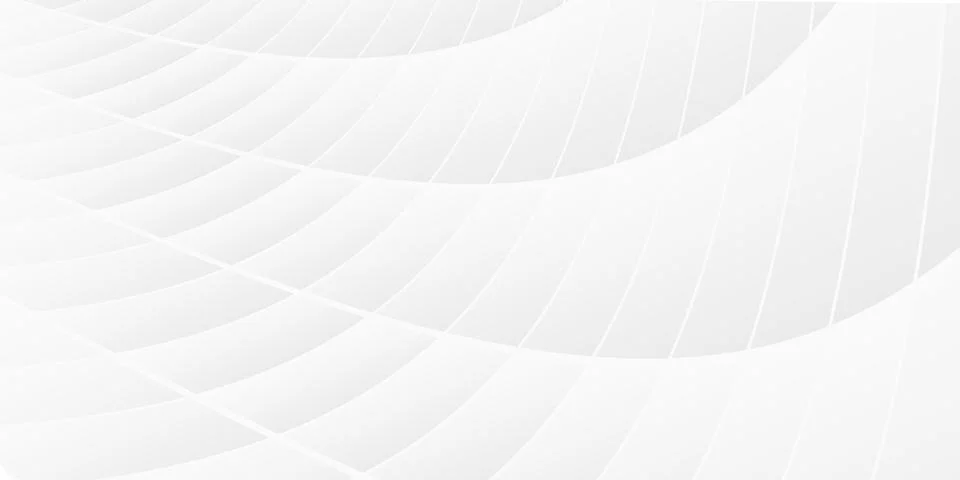 Abstract white background with elegant geometric wave perspective. Minimal .. 库存插图