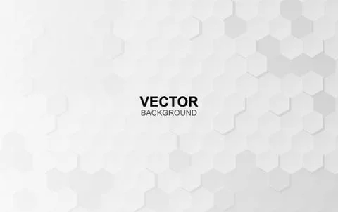 Abstract white background of Embossed surface Hexagon,Honeycomb modern Illustrazione stock
