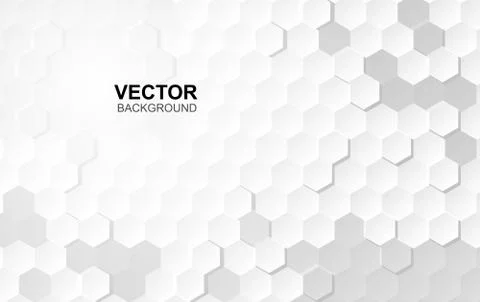 Abstract white background of Embossed surface Hexagon,Honeycomb modern Illustrazione stock