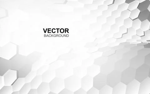 Abstract white background of Embossed surface Hexagon,Honeycomb modern Illustrazione stock