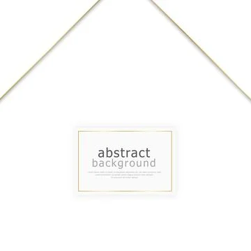 Abstract white background with golden lines - Vector Stock Illustration