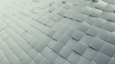 Abstract White Background Random Motion, 3d Loopable Animation 4k Video stock 66543795