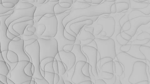 Abstract white background with round surface structure - seamless looping Video stock 81047102