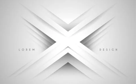 Abstract white background with shadow cross lines Stock Illustration