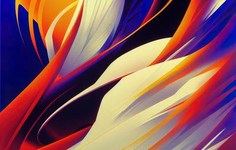 Abstract white background with smooth lines Stock Illustration