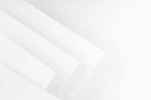 Abstract white background with soft light gradient pattern of stripes, corner Stock Photos