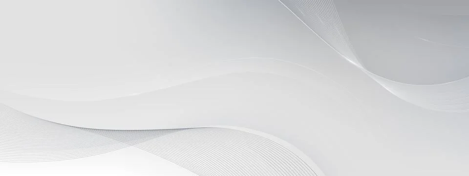 Abstract white background with soft waves Illustrazione stock