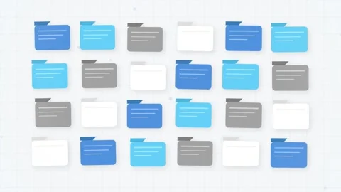 Abstract White Background with Subtle Blue Lines and Dots Stock Footage 346661719