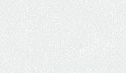 Abstract white background with subtle wavy lines and delicate grid pattern in Stock Illustration
