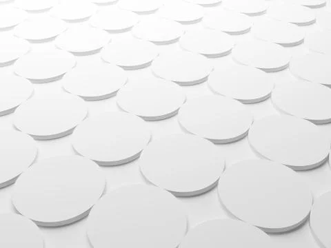 Abstract white background texture with round elements pattern Illustrazione stock