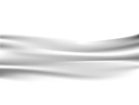 Abstract white background Vector White Satin Silky Cloth Fabric Textile Drape Stock-Illustration