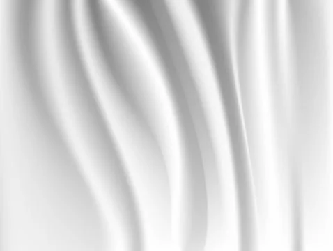 Abstract white background Vector White Satin Silky Cloth Fabric Textile Drape Stock Illustration