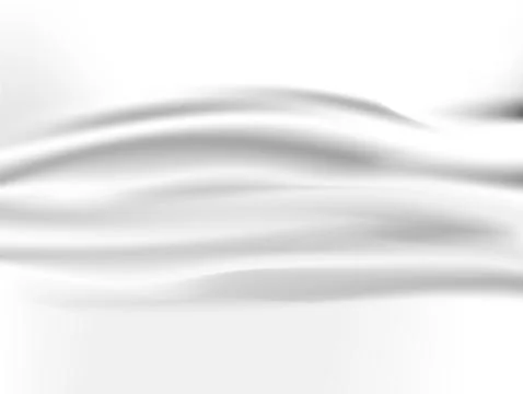 Abstract white background Vector White Satin Silky Cloth Fabric Textile Drape Stock Illustration