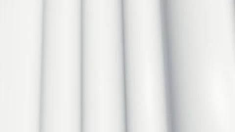 Abstract white background vertical smooth waves 3d animation Stock Footage 169598757