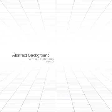 Abstract white background of vision perspective. Ilustração Stock