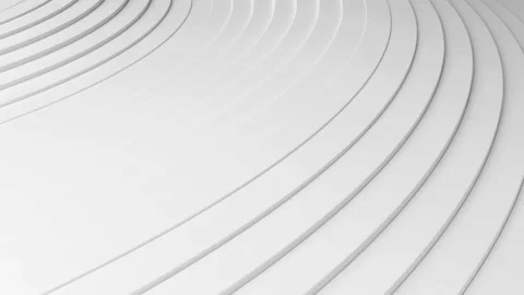 Abstract white background with waving surface in motion. Loop animation Stock Footage 229411209