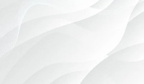 Abstract white background with wavy lines and subtle texture Stock Illustration