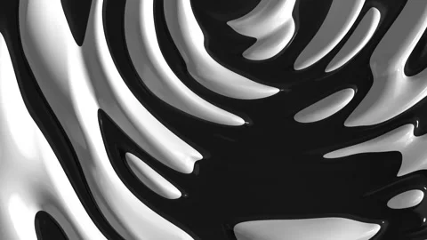 Abstract white black 3d relief pattern animation Stock Footage 341432512