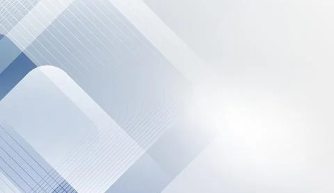 Abstract white blue background design with elegant lines and geometric shapes Stock Illustration