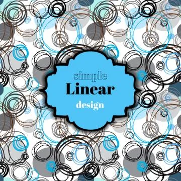 Abstract white blue geometrical background. Stock Illustration