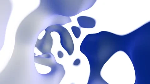 Abstract white blue looped 3d tunnel animation Vidéo 341156209