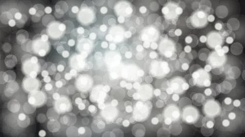 Abstract white blurred background with bokeh effect. Magical bright festive m Stock Illustration