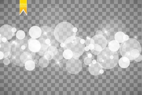 Abstract white bokeh effect explosion with sparks modern design. Glow star burst Stock Illustration