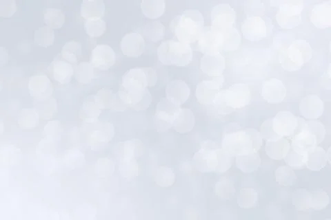 Abstract white bokeh lights effect, soft blurred background Stock Illustration