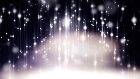 Abstract white bokeh particles Stock Illustration
