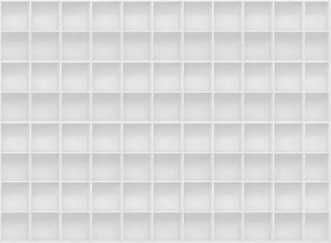 Abstract White Boxes Background. Seamless Background. Illustrazione stock