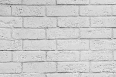 Abstract white brick wall texture for background Stock Photos