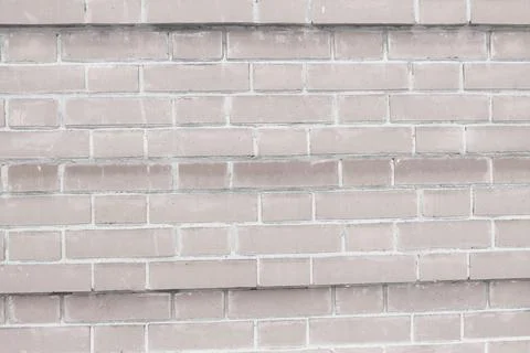 Abstract white brick wall texture depicting in paint colors on an old brick wall Stock Photos