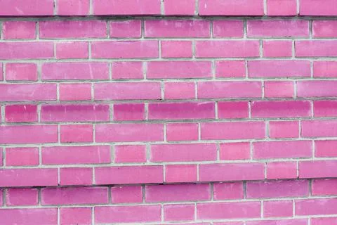 Abstract white brick wall texture depicting in paint colors on an old brick wall Stock Photos