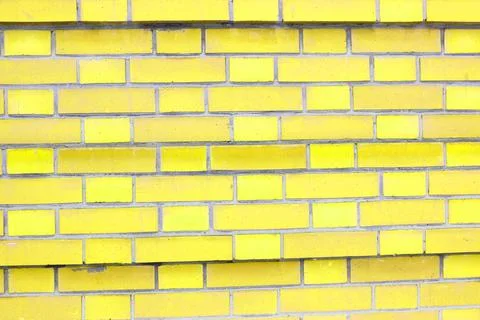 Abstract white brick wall texture depicting in paint colors on an old brick wall Stock Photos