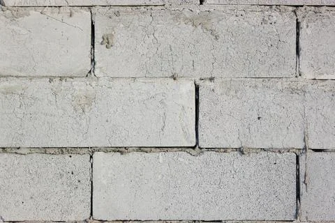Abstract white brick wall texture depicting in paint colors on an old brick wall Stock Photos