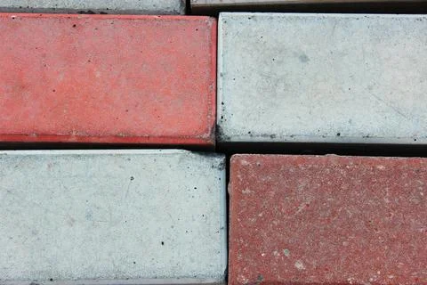 Abstract white brick wall texture depicting in paint colors on an old brick wall Stock Photos