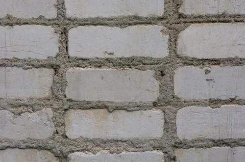 Abstract white brickwork texture background. Stock Photos